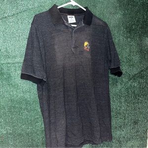 Vintage Y2K Cleveland Browns Gray Faded Polo Shirt M CSA tag NFL Football Ohio